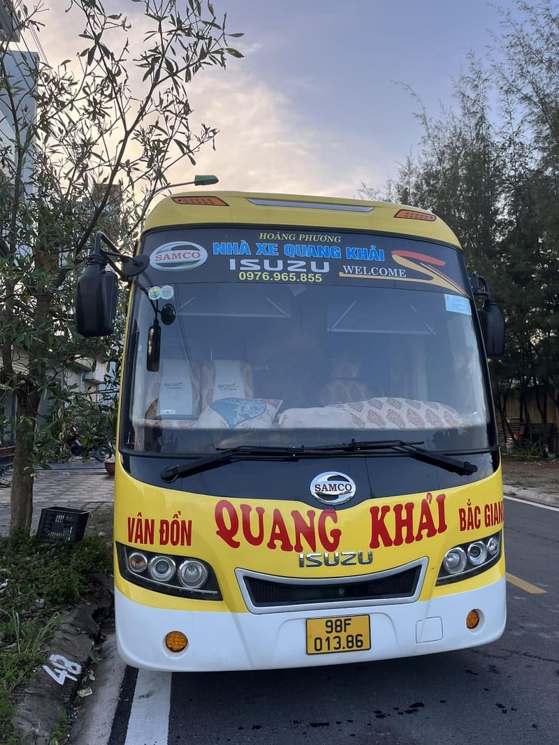 Nhà xe Quang Khải Bắc Giang Quảng Ninh Vân Đồn Hạ Long