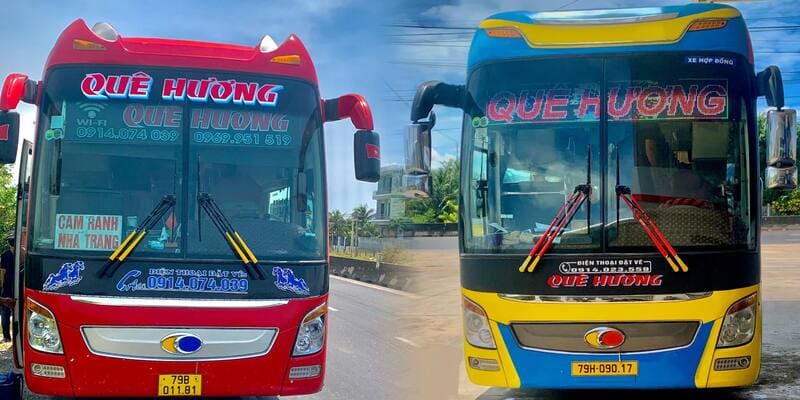 Nhà xe Quê Hương Cam Ranh Bình Định Bồng Sơn Tam Quan