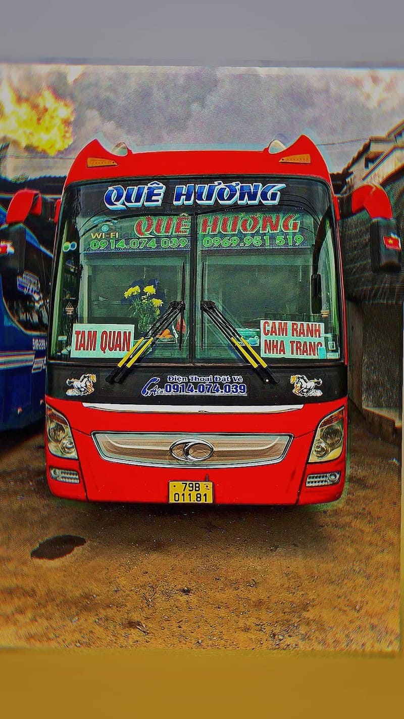 Nhà xe Quê Hương Cam Ranh Bình Định Bồng Sơn Tam Quan