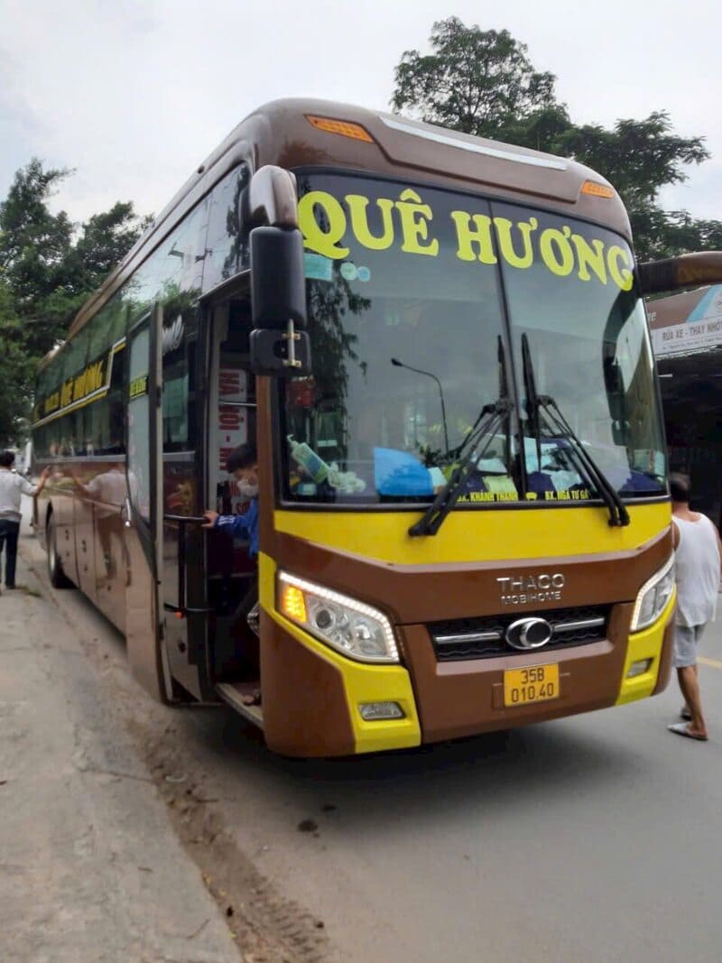 Nhà xe Quê Hương Ninh Bình Sài Gòn chạy tuyến QL1A QL14