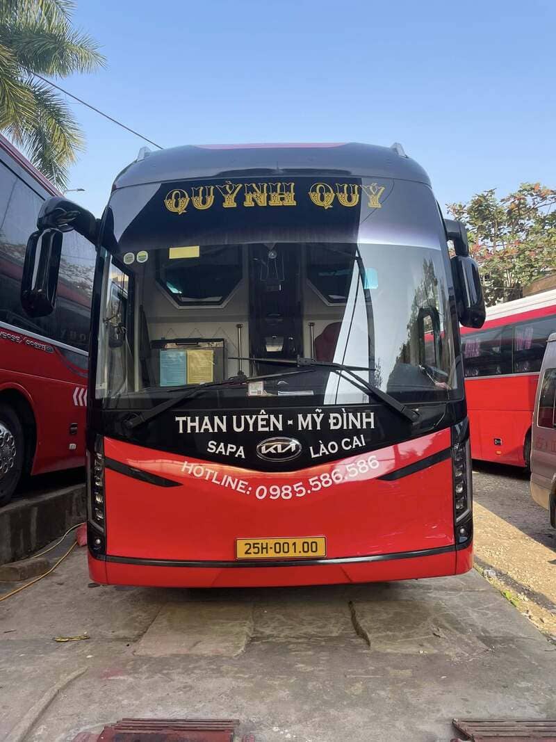 Nhà xe Quỳnh Quý Lai Châu Lào Cai Mỹ Đình Bắc Ninh Bắc Giang
