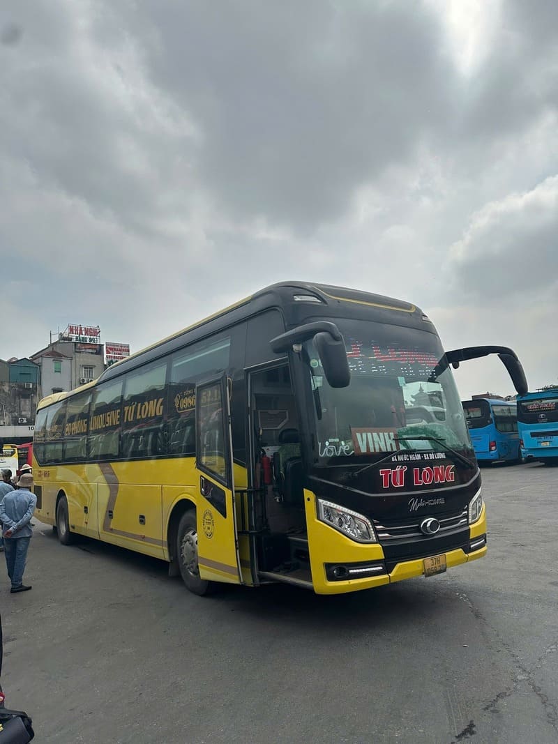 Nhà xe Tứ Long Yên Thành (Nghệ An) Hà Nội sân bay Nội Bài