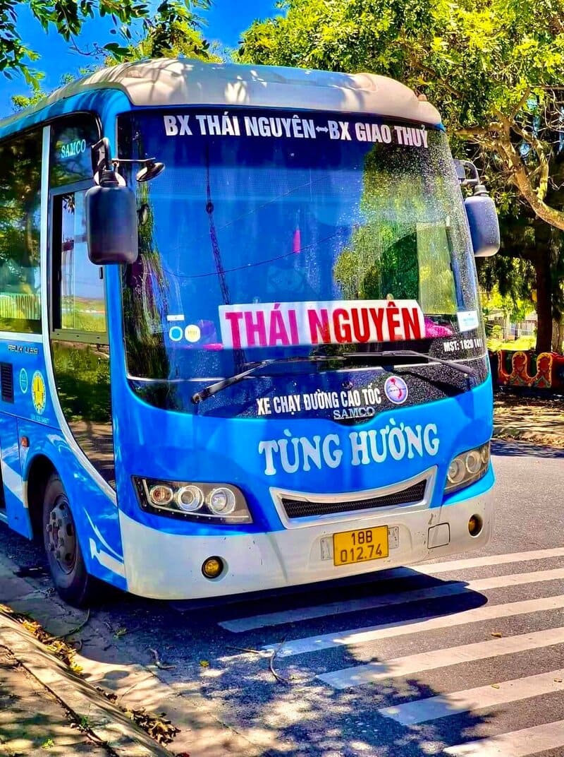 Nhà xe Tùng Hường Thái Nguyên Nam Định Giao Thủy Quất Lâm