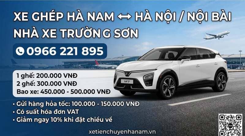Nhà xe Trường Sơn Hà Nam: Lịch trình & số điện thoại đặt xe ghép