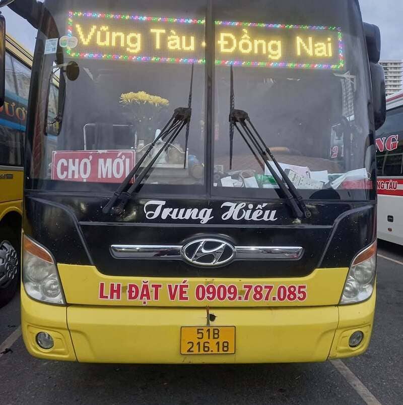 Nhà xe Trung Hiếu Vũng Tàu Chợ Mới (An Giang): Số điện thoại, giá vé